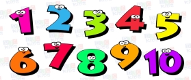 Free clip art numbers 1-10 Counting numbers for Children Â» Clipart Station